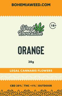 WEED REVOLUTION ORANGE OUTDOOR CBD 20% a THC 1% 20g