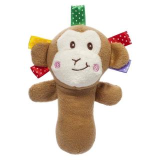 Akuku Plyšová hračka s pískátkem Opice