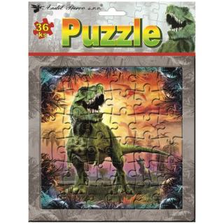 Anděl Puzzle Tyranosaurus 20x20cm 32 dílků