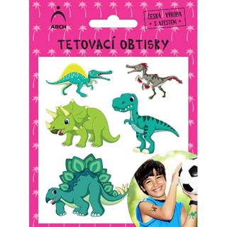 ARCH Dětské tetovací obtisky dinosauři 01