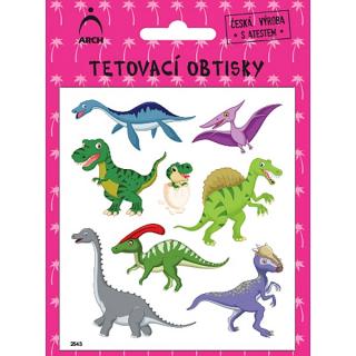 ARCH Dětské tetovací obtisky dinosauři 03