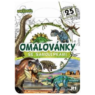 JM Dinosauři Omalovánky se samolepkami