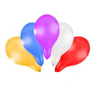 Rappa Nafukovací balónek 30 cm metalický 5 ks v sáčku