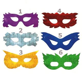 Škraboška maska na karneval, párty  výběr z 6 tvarů