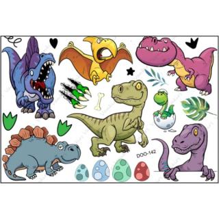 Tetování barevné pro děti Dino Prehistoric