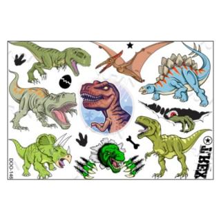 Tetování barevné pro děti Dino Prehistoric T. REX