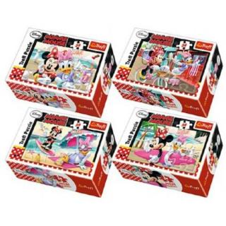 Trefl Minipuzzle Minnie &amp; Daisy 54 dílků v krabičce