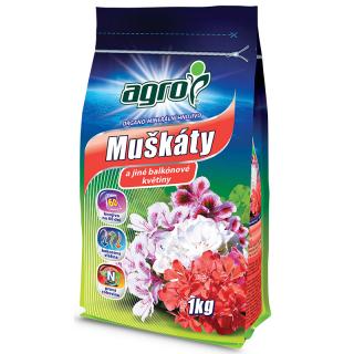 AGRO Organominerální hnojivo muškáty 1 kg CZ/SK