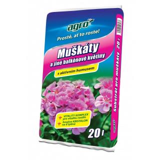 AGRO Substrát pro muškáty 20 l