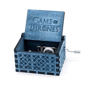 Hrací skříňka Game of Thrones modrá (Melodie ze seriálu Hra o trůny)