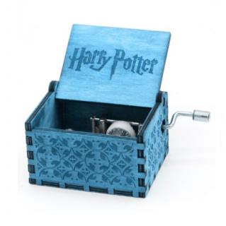 Hrací skříňka Harry Potter modrá (Melodie z filmu Harry Potter)