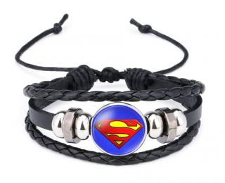 Kožený náramek SUPERMAN