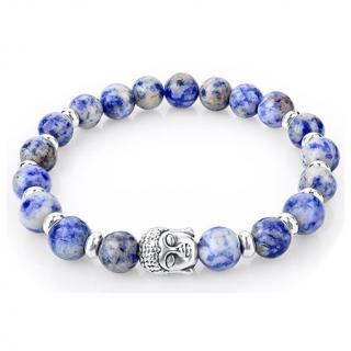 Náramek BUDDHA z kamenů lapis lazuli