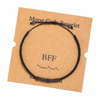 Náramek v Morseově abecedě - BFF (Náramek Nejlepší kamarádi navždy - Morseova abeceda)