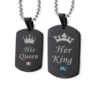 Párové psí známky King Queen (Dog tags King Queen)
