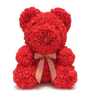 Rose Bear - rudý medvídek z růží 25 cm (Rosebear - medvídek z růží)