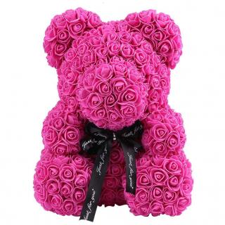 Rose Bear - růžový medvídek z růží 25 cm (Rosebear - medvídek z růží)