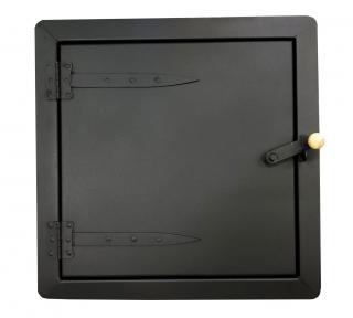 Dvířka k udírně utěsněná s panty 500x500mm (Dvířka k udírně utěsněná s panty 500x500mm)