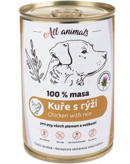 All Animals DOG kuřecí mleté s rýží 400g