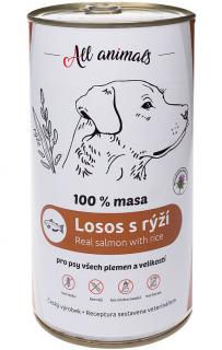 All Animals DOG losos mletý s rýží 1200g