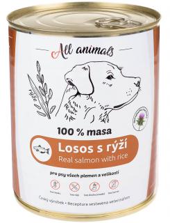 All Animals DOG losos mletý s rýží 800g