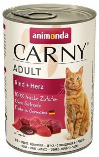 ANIMONDA Carny Adult konzerva pro kočky hovězí a srdce 400g