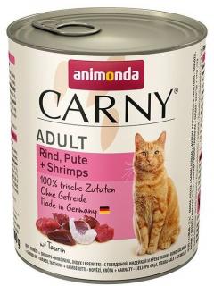 ANIMONDA Carny Adult konzerva pro kočky hovězí, krůta a ráčci 800g