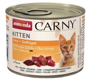 ANIMONDA Carny Kitten konzerva pro kočky hovězí a drůbeží 200g