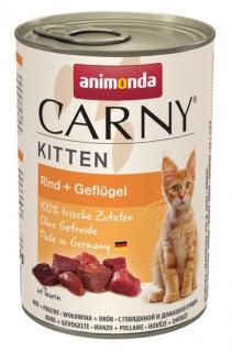 ANIMONDA Carny Kitten konzerva pro kočky hovězí a drůbeží  400g