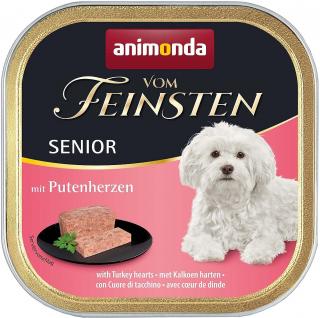 ANIMONDA Vom Feinsten Senior paštika pro psy krůtí srdíčka 150g