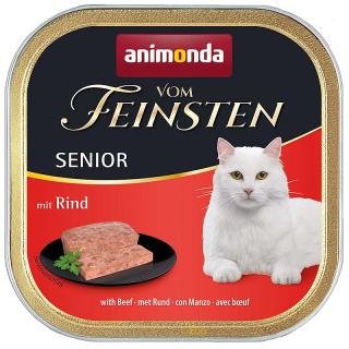 ANIMONDA Vom Feinsten Senior paštika pro starší kočky hovězí 100g