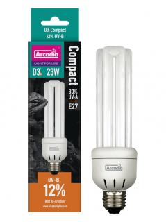 Arcadia D3+ Compact Reptile Lamp 23 W 12.0 UVB