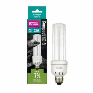 Arcadia D3 Compact Reptile Lamp 23 W, 7.0 UVB