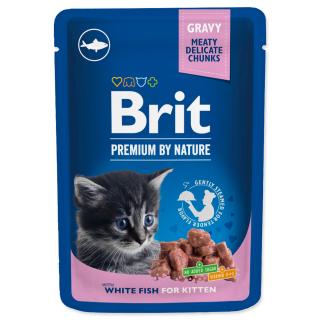 Brit Premium Cat kapsa White Fish for Kitten 100g