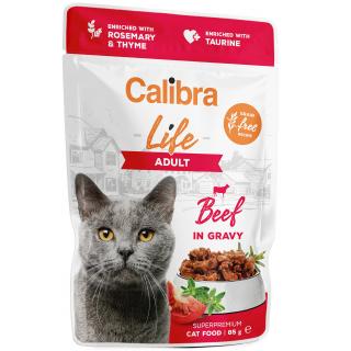 Calibra Cat Life kapsa Adult Beef in gravy 85g