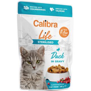 Calibra Cat Life kapsa Sterilised Duck in gravy 85g