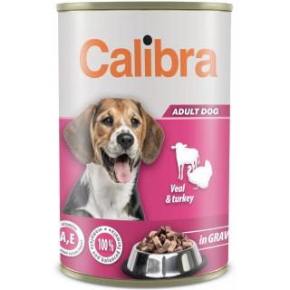 Calibra Dog konz.Veal&turkey in gravy 1240g