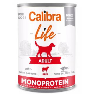 Calibra Dog Life Cans Adult Beef with Carrots 400g