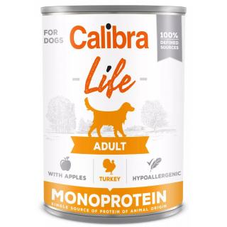 Calibra Dog Life Cans Adult Turkey with Apples 400g