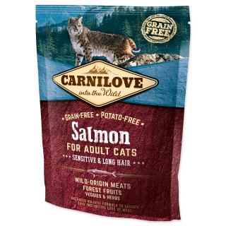 Carnilove Cat Salmon for Adult Sensitiv & Long Hair 400g