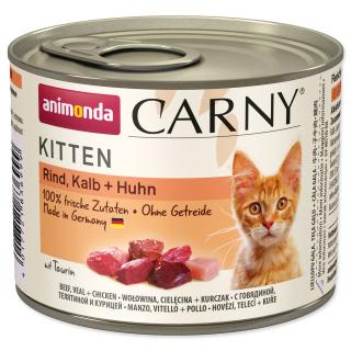 Carny Kitten hovězí telecí & kuře 200 g