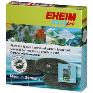 EHEIM Filtrační vata s aktivním uhlím 3 ks pro filtr Ecco Pro 130/200/300