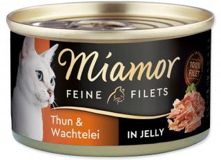 Finnern Miamor Feine Filets tuňák & křepelčí vejce konzerva 100g