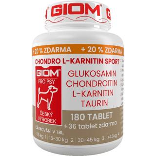 GIOM Chondro L-karnitin SPORT 180 tbl+20% zdarma