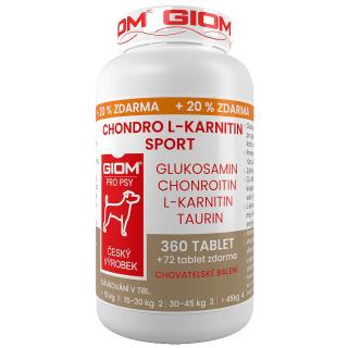GIOM Chondro L-karnitin SPORT 360 tbl+20% zdarma