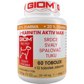 GIOM L-karnitin Aktiv 60 MAXI tbl+20% zdarma