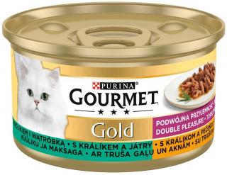 Gourmet Gold duo králík & játra 85 g