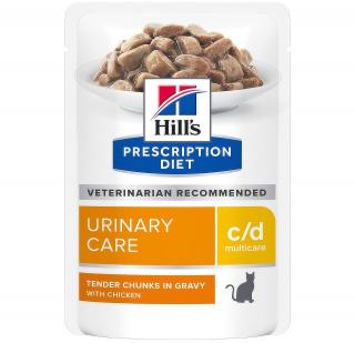 Hill's Fel. PD C/D MultiCare Chicken Kapsa 12x85g