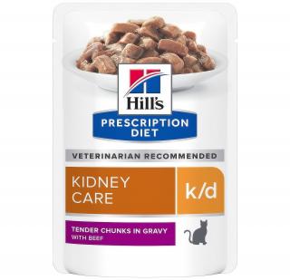 Hill's Fel. PD K/D kapsa Beef 12x85g