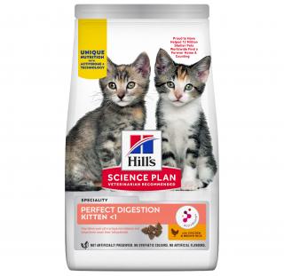 Hill's Fel. SP+AB Perfect Dig Kitten Chick Rice 1,5kg